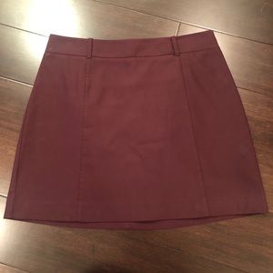 Express Maroon Skirt